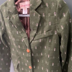 Anthropologie Boho Tweed Blazer